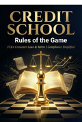 Credit School Rules of the Game - FCRA and Consumer Law Guide Cover by Endless Solutions Enterprise